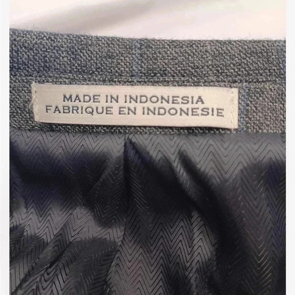 Joseph  Aboud 100% Wool Slim Fit Grey Blazer Jacket Size 42R - Picture 11 of 15